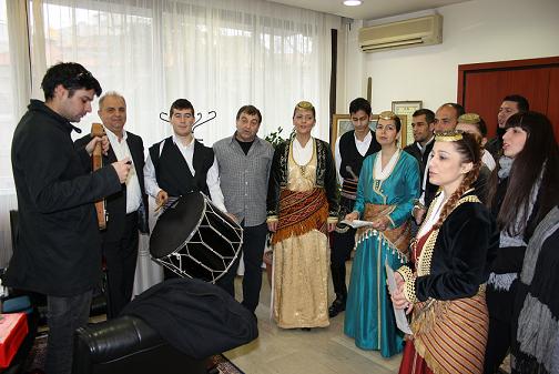 Κάλαντα και ευχές στο Δήμαρχο Έδεσσας